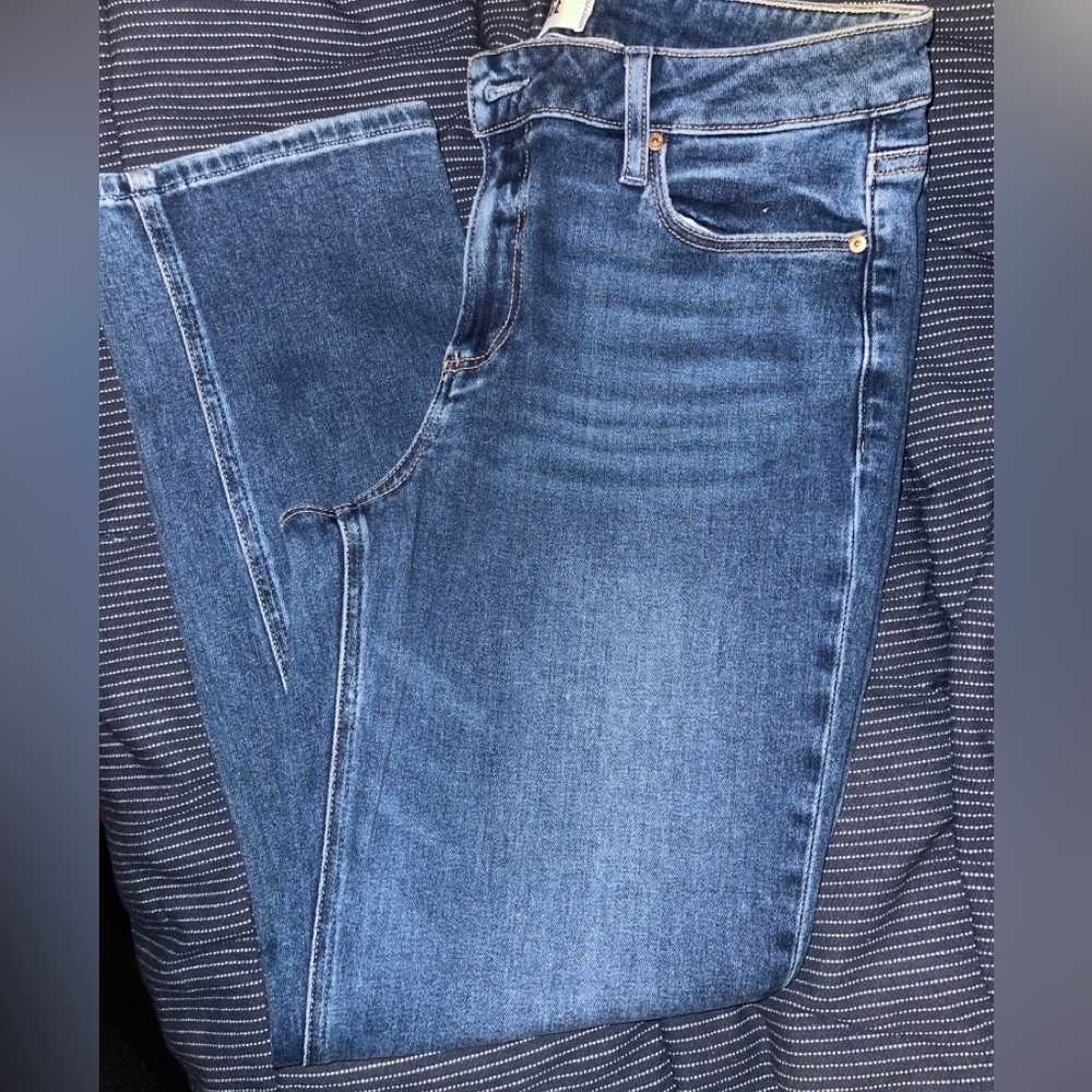 PAIGE Women's Straight Leg Jeans in Dark Blue